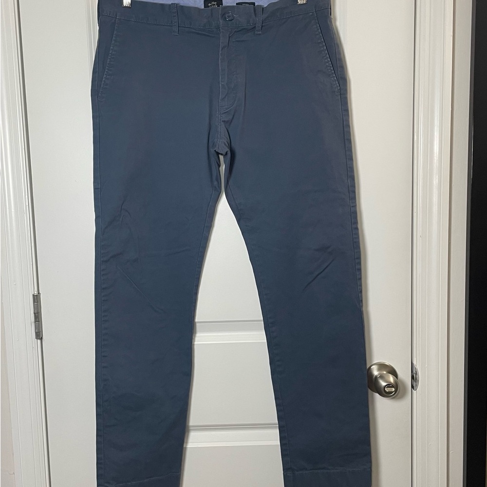 J.Crew Flex Chino Driggs Pants Men’s 32x30 Blue Slim Fit Stretch